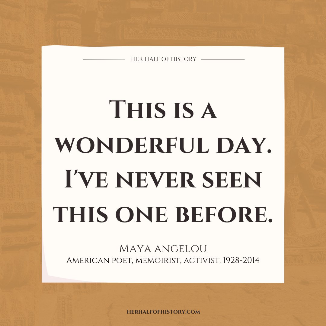 A beautiful thought from Maya Angelou. #quote #quoteFriday