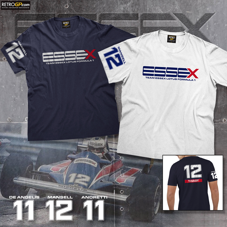 ⏱️ LAST CHANCE 10% OFF Team ESSEX Lotus Merch
The team with the iconic livery that gave Mansell his 1st drive & podium in #F1 🏁
ENDS TONIGHT Use your discount code ESSEX81 
Hit the link bit.ly/Team_ESSEX_F1_…
#NigelMansell #Red5 #MarioAndretti #eliodeangelis #LotusF1