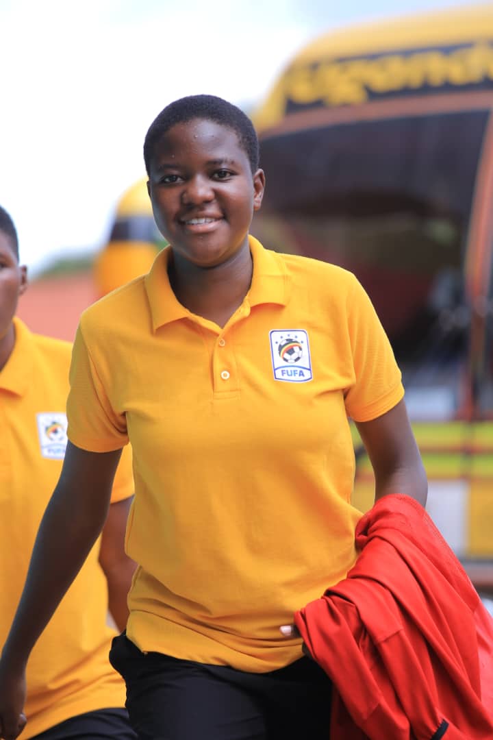 Teen Cranes checking in at St. Mary's Stadium, Kitende. #WomenFootballUG #UGAZAM