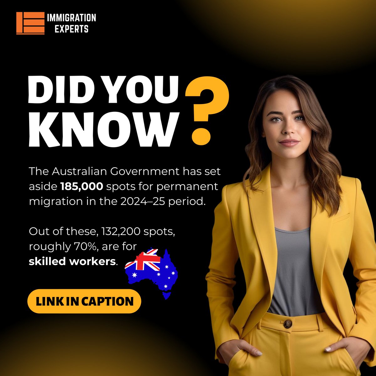 Australian government has announced Immigration plans for 2024-25. This is a great opportunity if you're looking to migrate to Australia and have qualifications in demand. For more details visit our website immigrationexperts.pk/australia-anno…