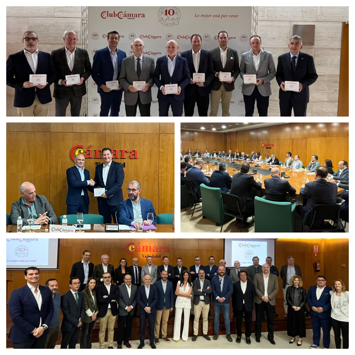 El Club <a href="/cam_valladolid/">Cámara de Valladolid</a> ha celebrado su X aniversario con un evento, al que ha acudido <a href="/INDUSTRIASMAXI/">INDUSTRIAS MAXI</a> como empresa fundadora del Club Cámara, recibiendo una distinción por su compromiso continuo con el desarrollo social y sostenible #compromiso #competividad #impulso #desarrollo