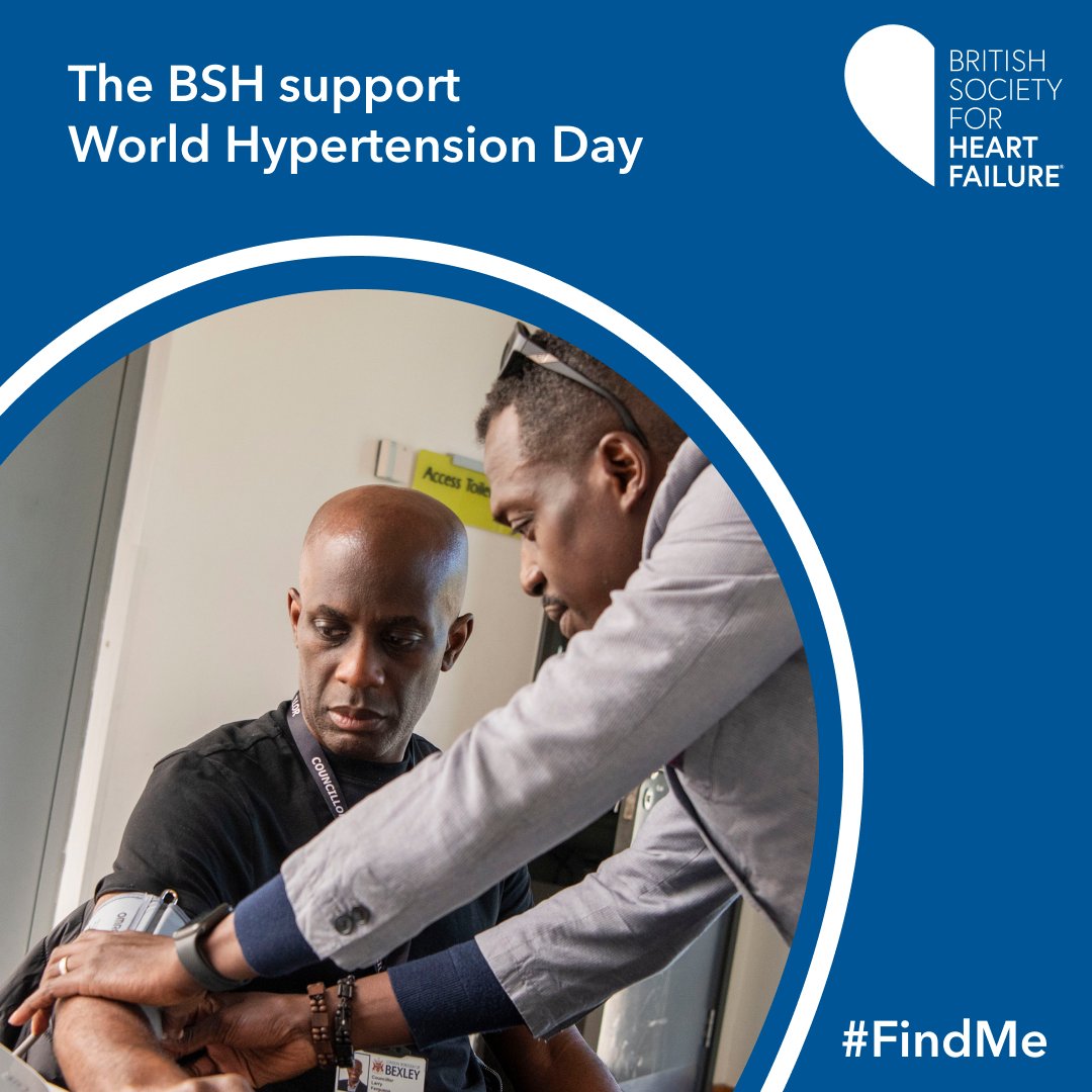 Over 90% of people with heart failure had raised blood pressure in their history. Remember to get your blood pressure checked! #WorldHypertensionDay #25in25 #FindMe #FreedomFromFailure