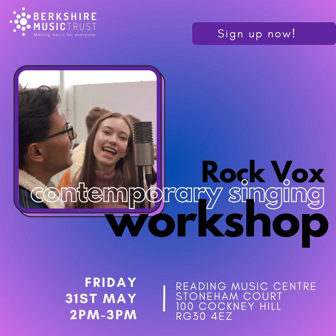Jamie is an international vocal coach and a member of the team at Berkshire Music Trust, Jamie will lead this 60 min workshop to help you understand how to sing safely, powerfully, and authentically as a rock / pop artist loom.ly/nAY47L0
