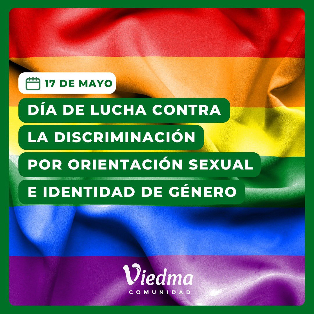 Que los mensajes de odio no vulneren nuestros derechos 🏳️‍🌈

El Artículo 1 de la Ordenanza 7749 expresa «Establecer en la ciudad de #Viedma, el día de 17 de mayo de cada año como Día Municipal de Lucha Contra la Discriminación por Orientación Sexual e Identidad de Género.»