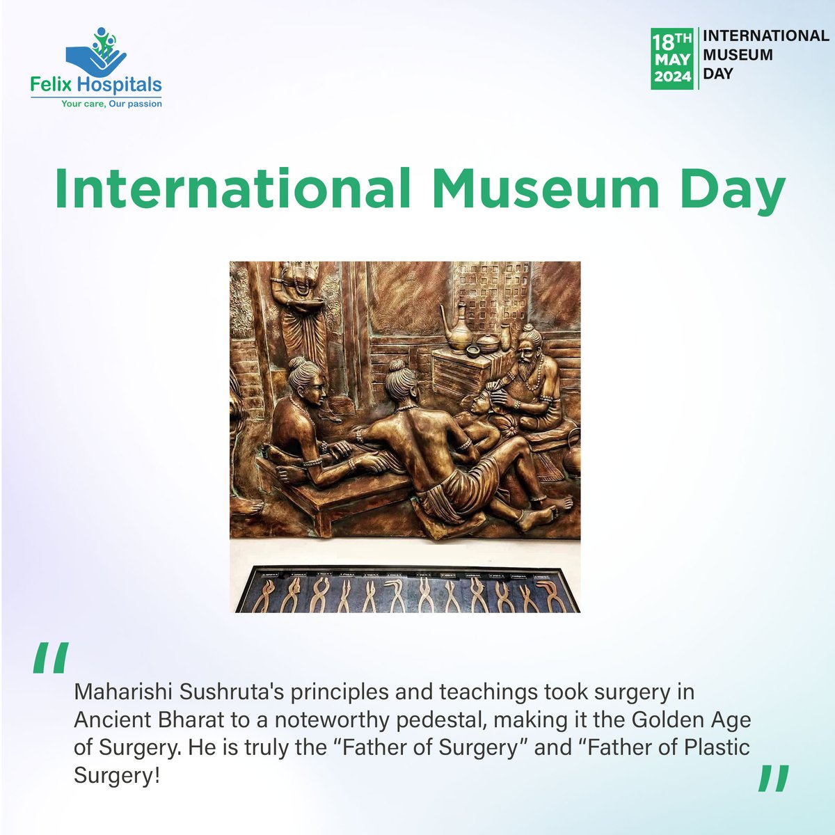 Explore the amazing world of culture! 📷 It's International Museum Day! Celebrate the stories and creativity in museums. They're bridges to our past, present, and future. Let's cherish them! #InternationalMuseumDay #ExploreHistory #letsgo #museum #museumday #besthospitalinnoida