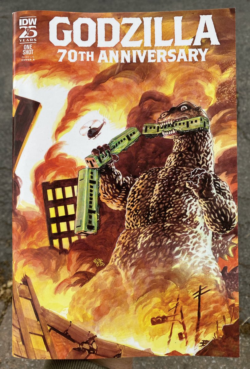 #Comics #NCBD Godzilla 70th Anniversary from @IDWPublishing featuring stories by @HeGotGronch @weredawgz @SebastianPiriz @spankzilla85 @DonnyWinter @AdamTGorham and many more. Great anthology that includes a tie in to my favorite Godzilla story ever - the Half Century War!