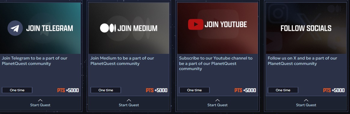 The quests to get $PQX have started at <a href="/joinplanetquest/">PlanetQuest</a> . Don't miss your opportunity to get them.