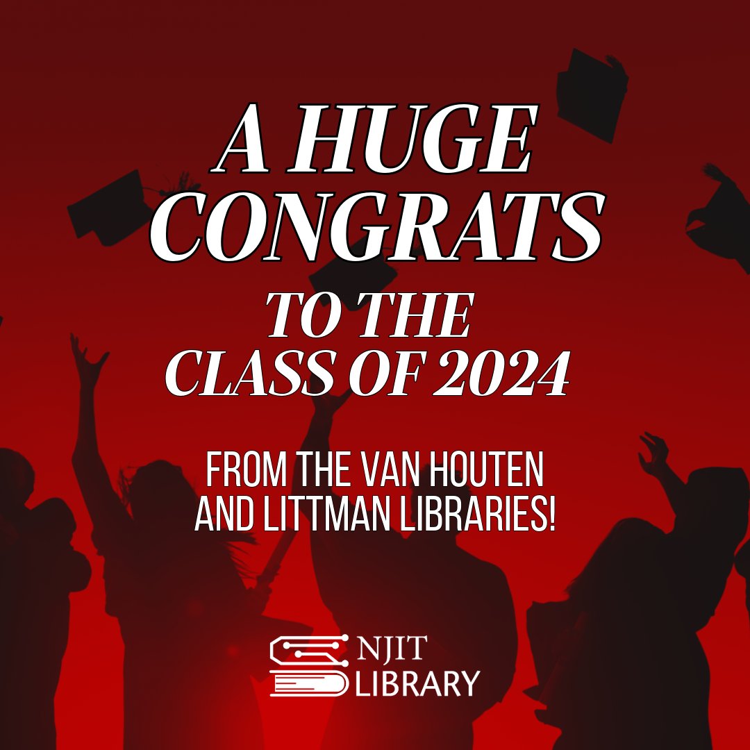 Happy Graduation Day to all of our amazing undergraduates! You did it! We wish you an amazing day of celebration - you've earned it!

#njitlibrary #njit #njitgraduation #graduation2024