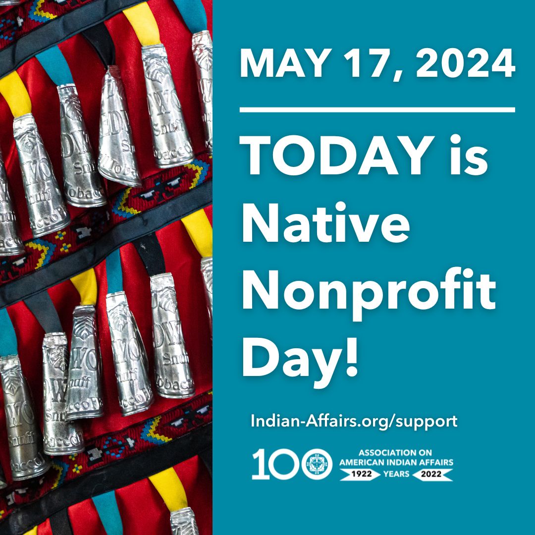 IndianAffairs's tweet image. 🗓️ TODAY is #NativeNonProfit Day!

Consider supporting our mission to protect Native Cultural Sovereignty:
✊🏽JOIN: bit.ly/3QzwwsW | $25yr/$500 lifetime 
👕PURCHASE: bit.ly/4bt7Vhn | T-shirts $33.99 | Hoodies $45.99 
💸DONATE: bit.ly/3WxO8t0