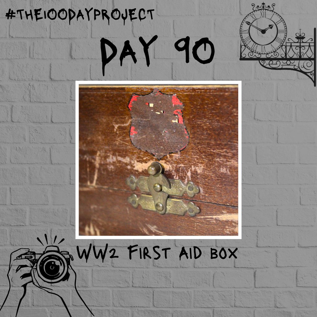 #Day90 of #The100DayProject2024 - WWII First Aid Box

Head to our Facebook or Instagram for the full post
#100daysatthemuseum #artinmuseums #richmond #richmonduponthames #getinspired #becreative #artist #photography #collage #newperpectives #colours #textures #lookclosely