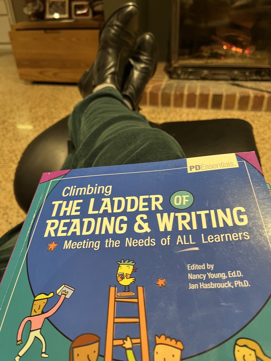 Friday night in front of the fire and a proper chance to dip into this fabulous 2024 text by ⁦@NancyYoung_⁩ & ⁦@janhasbrouck⁩. What a tour de force. Already lots of post-it notes. Will be using this in our @latrobe teaching for sure 👏👏👏