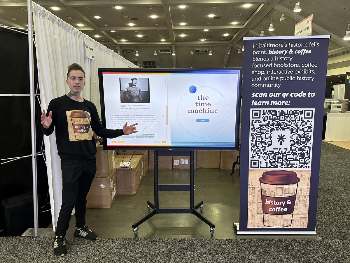 EmmanuelMehr's tweet photo. calling myself “the steve kornacki of public history”✨ @bmorehistcoffee #aam2024 https://t.co/acEtPWDHYS
