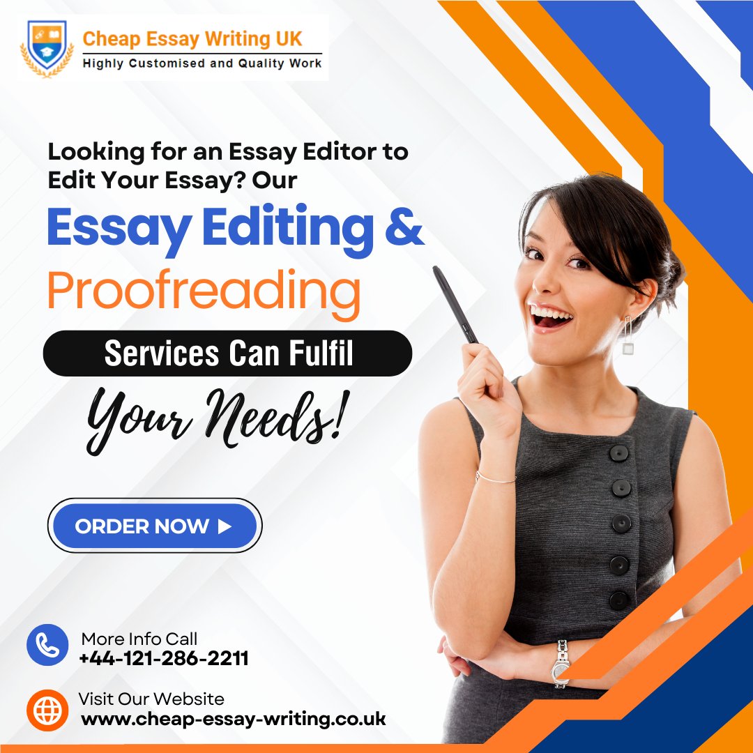 CheapEssaysUK's tweet image. Looking for an Essay Editor to Edit Your Essay? Our Essay Editing &amp;amp; Proofreading Services Can Fulfil Your Needs!

👇 Contact Us 
📞 Mobile: +44-121-286-2211
🔗 Visit: cheap-essay-writing.co.uk/essay-editing-…

#EssayEditing #EssayProofreading #ProofreadingServices #EssayProofreadingServices #Essay