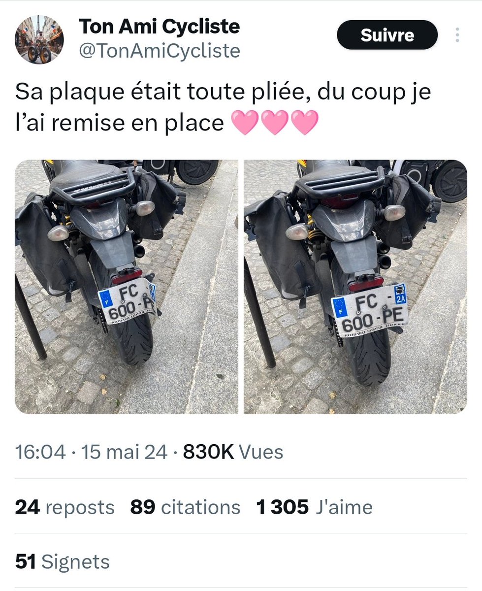 SebGhostRider's tweet photo. Les #VeloOuinOuin sont nos amis 🥰 https://t.co/PJuZNVixtZ