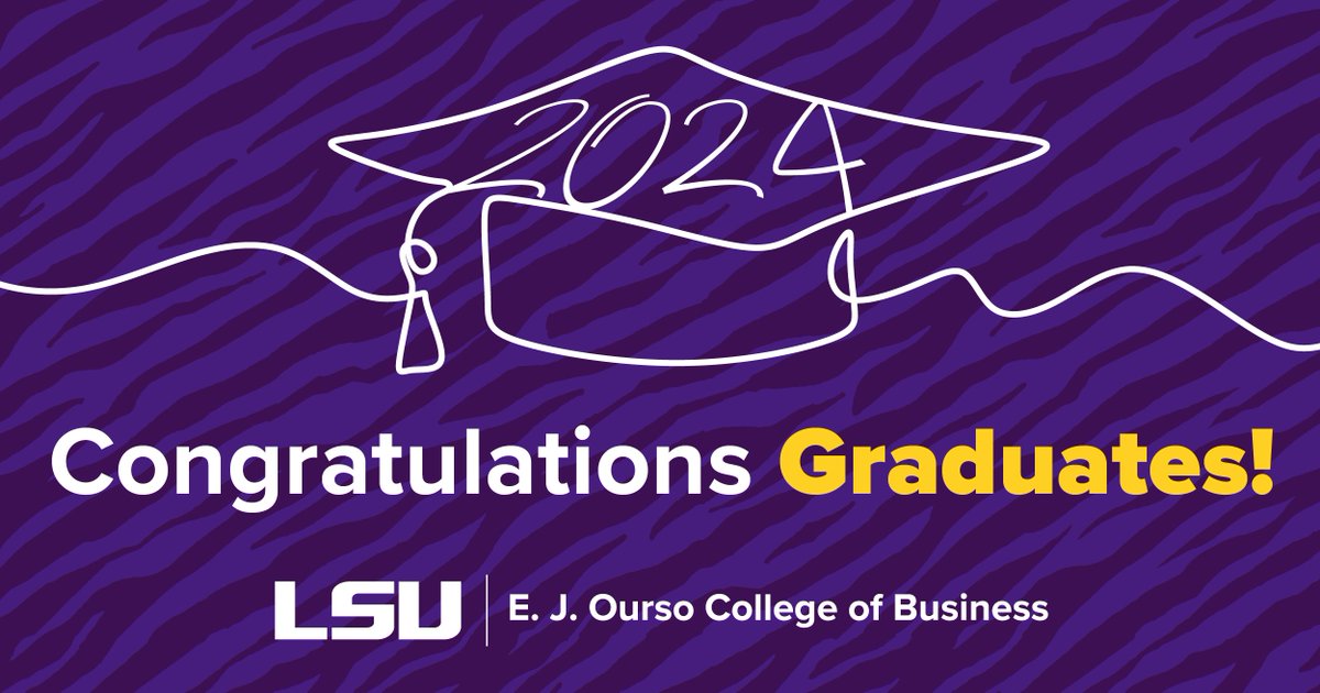 Today's the day, grads. 📍 Pete Maravich Assembly Center 🚨 7:15 - 8:15 a.m. Graduate check-in | You may not be admitted after 8:15 a.m. 🕰️ 8:30 a.m. Ceremony begins 🖥️ Livestream - youtube.com/@lsue.j.oursoc… #LSUGrad #LSU24