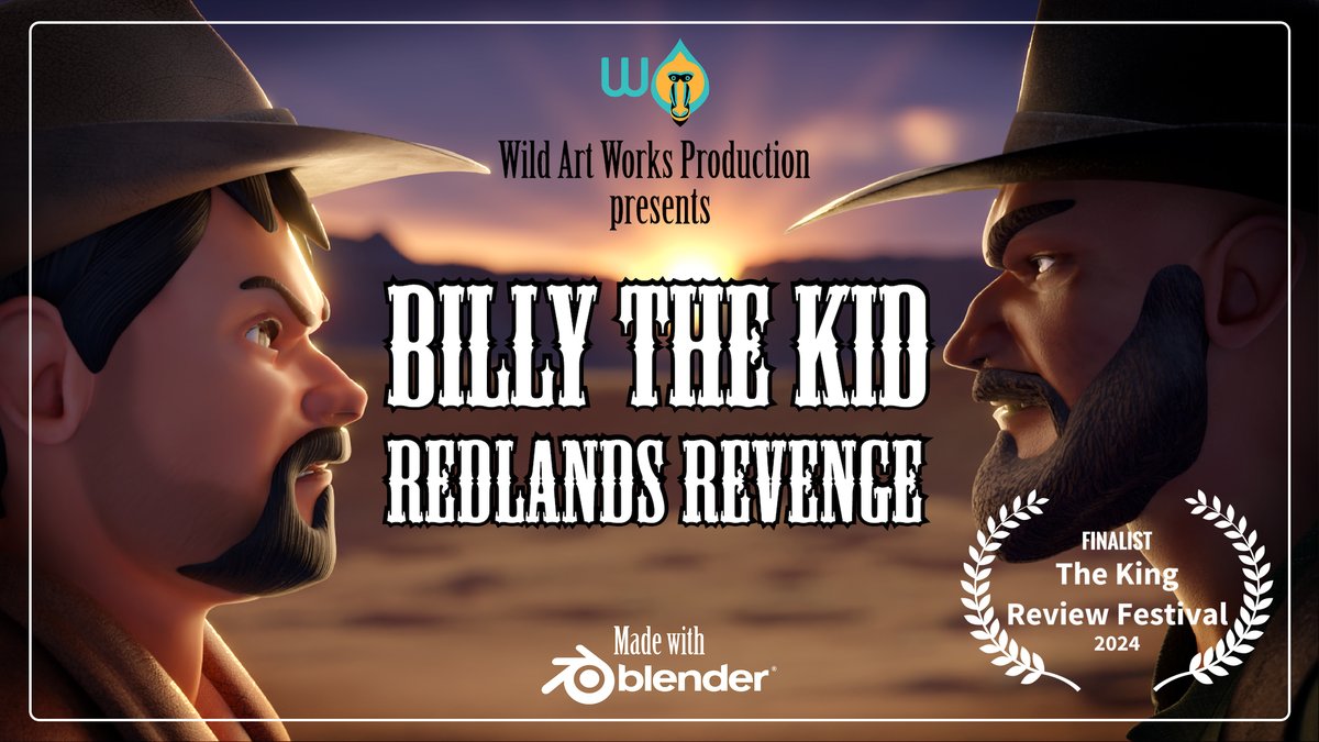 AWESOME news! 'Billy the kid' Finalist 📷.
Thank you for supporting us in this project.
---
Congratulations to the staff:
#billythekid #3Danimation #b3d #blender #Shorts #vfx #shortmove #Animation #italianwestern #redlands #Western #netflixitalia #Netflix #AmazonPrimeVideo