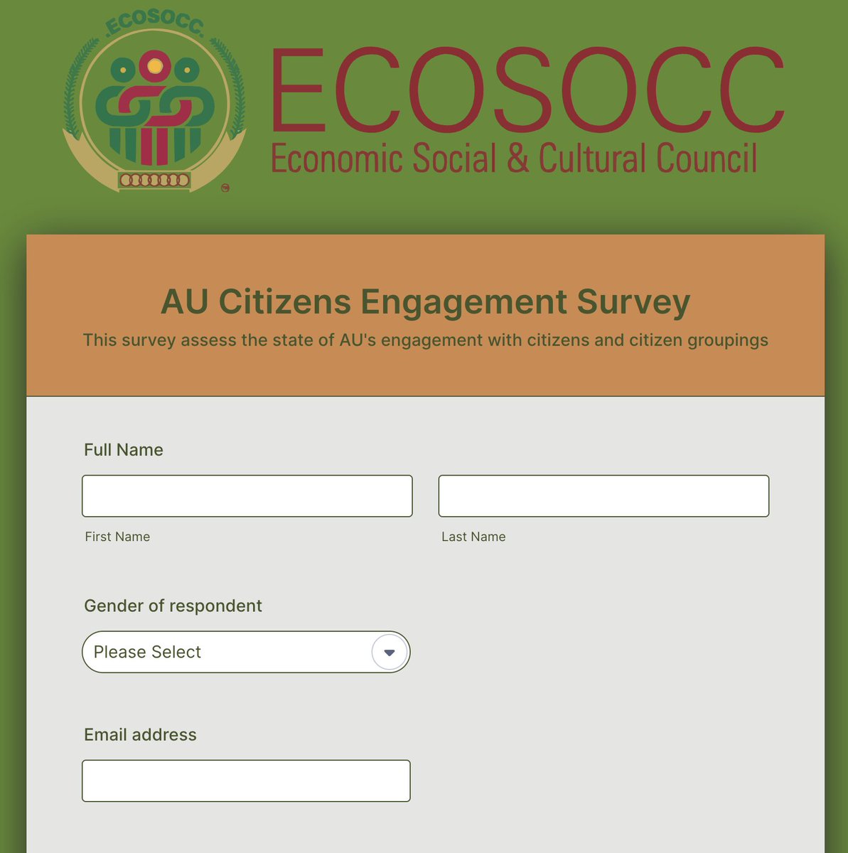 As part of our key initiatives, the @AU_ECOSOCC Secretariat is developing the State of Citizens Engagement Report. The report will detail how civil societies and African citizens are engaging with the @_AfricanUnion and its Regional Economic Communities. The report will cover