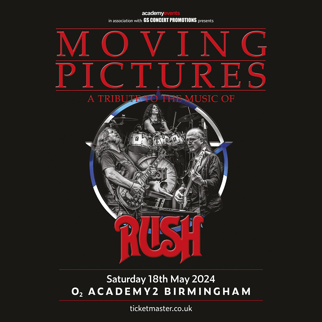 Power trio Moving Pictures, one of Europe’s top tributes to Rush are here tonight 🙌 Our usual security measures are in place - no bags bigger than A4 - please check our pinned tweet for details 🙏