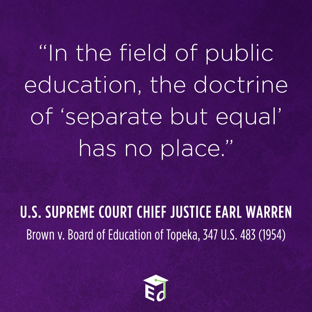 On May 17, 1954 – 70 years ago today – Brown v. Board opened the door for countless students by closing the door on legal segregation in our nation’s schools. Use @USNatArchives resources, including the text of the decision, to teach about #BrownvBoard: archives.gov/milestone-docu…