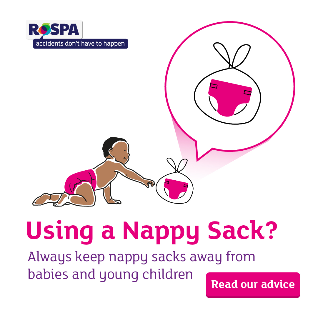 Nappy sacks may seem harmless, but they can be deadly.

Do you have new parents or caregivers on your team?
Do you work with infants?

Learn about the dangers of nappy sacks and why it's important to keep them out of reach of infants

👉rospa.com/policy/home-sa…

#BabySafety