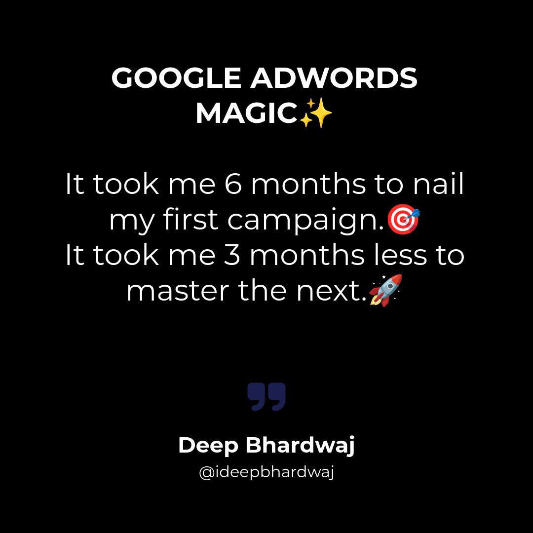 Now, I can set up a winning Adwords campaign in a snap!👌💥 Here’s the framework I use: 1. Identify your target audience.👥 2. Pick the right keywords.🔍 3. Write click-worthy ads.✍️ 4. Set a smart budget.💸 5. Track and tweak for success.📈 Ready to boost your biz with Google