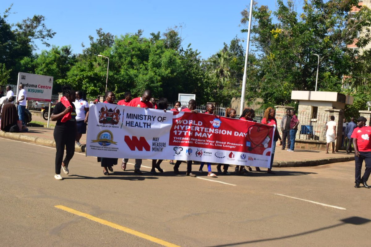 We Participated in World Hypertension Day Walk in in Kisumu County. This day is critical to raising awareness for healthier hearts and stronger communities.