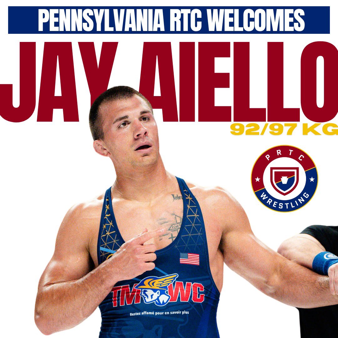U23 World Medalist and National Team Member Jay Aiello has joined the PRTC as a Senior Level Resident Athlete.

Welcome to the Philly Wrestling Ecosystem, Jay!

#FaithOverFear 
#FullEffort
#StruggleWell 
#ServeOthers 

📸: @LeviVentura_ 
🖼️: @EleniGlynos