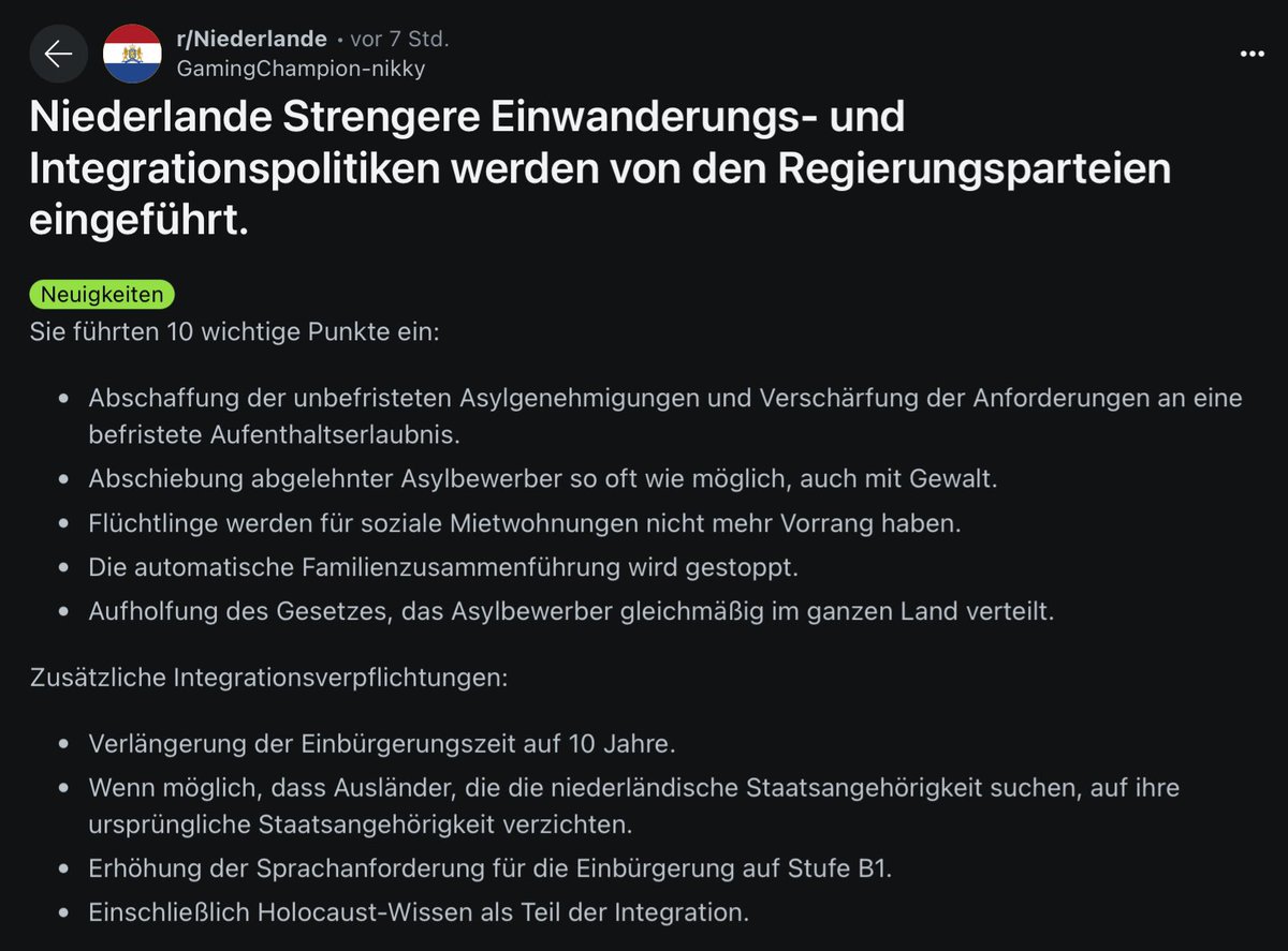 Die Entprivilegierung von Ausländer:innen wird sich garantiert negativ auf die Niederlande auswirken. Ein Mahnmal für die Schweiz.