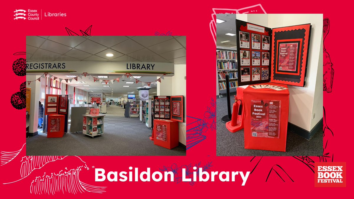 We loved seeing this display for the @EssexBookFest at #Basildon Library, all ready to welcome @DoughtyLouise on 14 Jun: essexbookfestival.org.uk/event/a-bird-i…