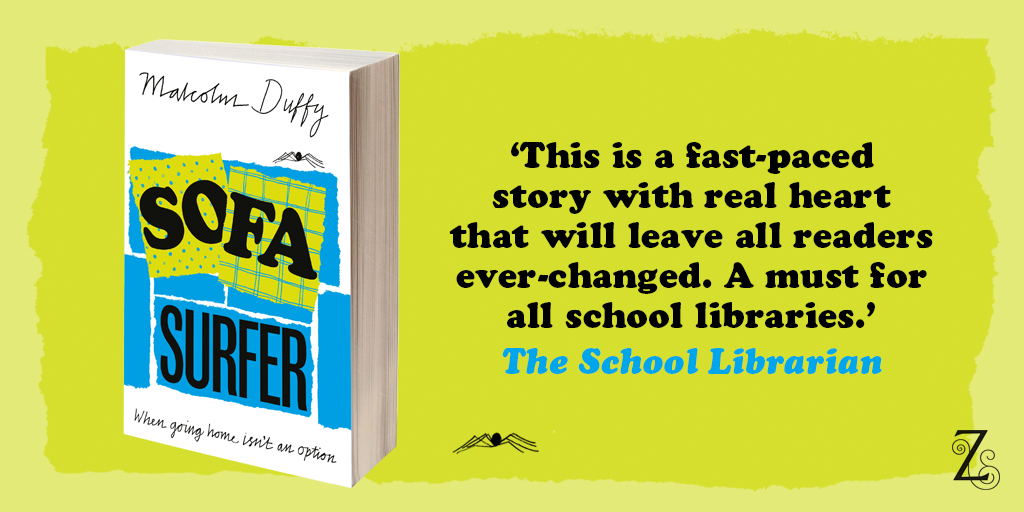 Our final recommendation for #MentalHealthAwarenessWeek is #SofaSurfer by @malcolmduffyUK 🛋️ Written with humour and heart, this teen novel is about what happens when going home isn't an option. Find out more here: bit.ly/3Wx9B5o