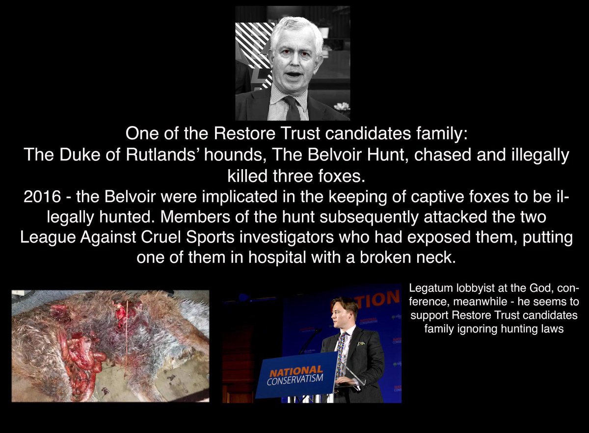 There's something deeply wrong with evil and fox murdering creeps like @AndrewGimson Johnson said he ‘loved’ fox hunting in a ‘semi-sexual’ way and encouraged illegal hunts to ignore ban. You are sick in the head.