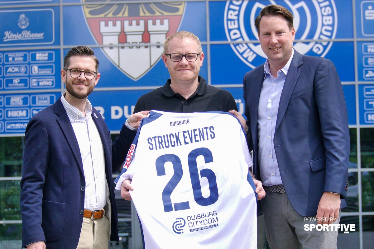 🤝 Struck Events bleibt bis 2026 am Ball - seit mehr als 20 Jahren ist Uwe Struck in der Veranstaltungsbranche unterwegs, seit 2023 ist die Firma Struck Events einer der Teamplayer im Partnerpool des #MSV.

ℹ️👉 msv-duisburg.de/aktuelles/arti…