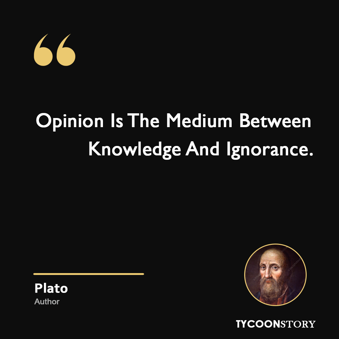 #quotationoftheday

#OpinionMatters #knowledge #ignorance #criticalthinking #perspectiveiskey #openmindedness #ThoughtProvoking #wisdomquotes #philosophyquotes #IntelligentDiscourse #seekingtruth #knowledgeispower #MindfulDiscussion #opinionawareness

tycoonstory.com