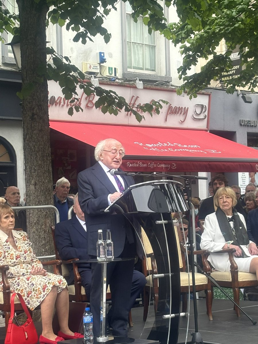 ‘It is unacceptable in terms of justice that not one group or institution has been accountable for the attacks Justice demands that relatives deserve the truth, no more no less’ President Michael D Higgins