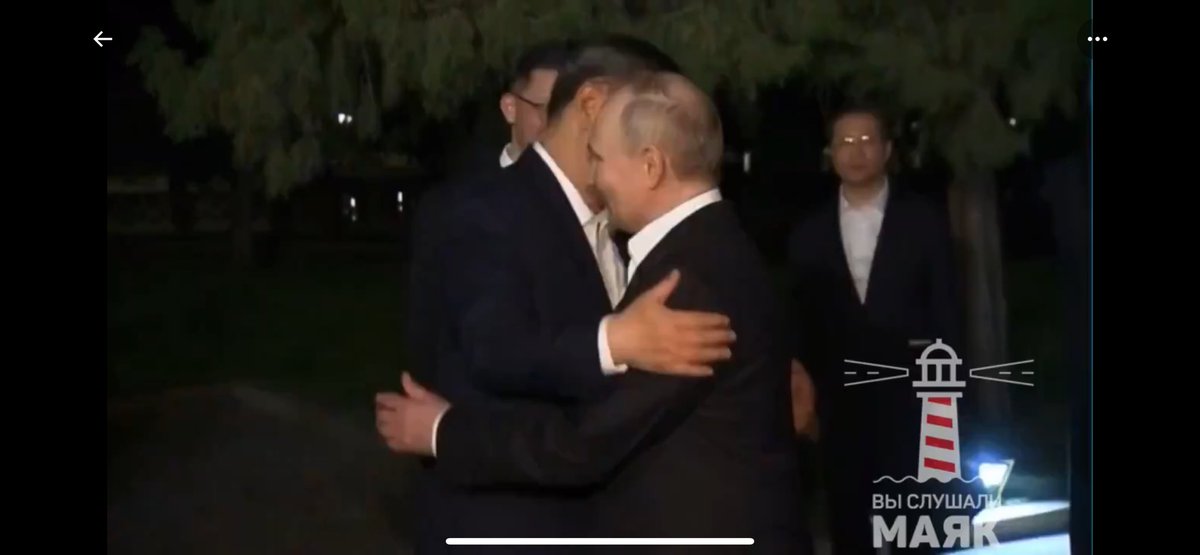 Xi initiated a hug with Putin. “Bromance” in full bloom.