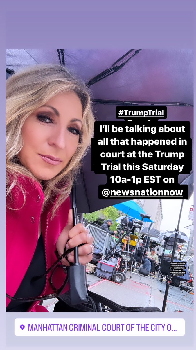 Live from the Trump trial Thursday - live in studio Saturday and Sunday.  Join me tomorrow on @NewsNation from 10am-1pm EST for #NewsNationLive and again 11am-1pm EST on Sunday - Where we bring you News for ALL America 🇺🇸 Not sure how to watch? Head to JoinNN.com to