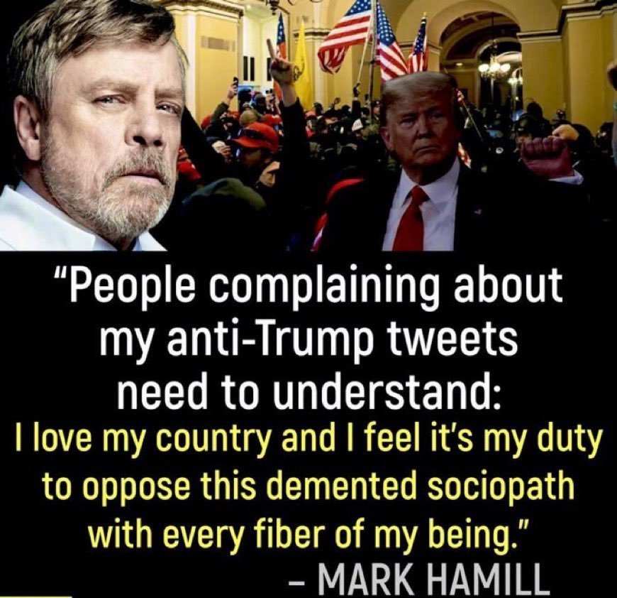 I totally agree with Mark Hamill! Do you? Yes or No?