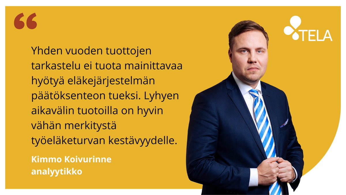 Lyhyen aikavälin tuotot ovat väärä linssi työeläkejärjestelmän tarkasteluun, pohtii analyytikko @KimmoKoivurinne blogikirjoituksessaan. Esillä on ETK:n tuore kansainvälinen tuottovertailu. tela.fi/2024/05/17/tyo… #sijoitustuotot #työeläkejärjestelmä