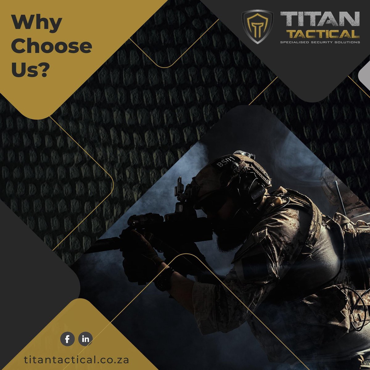 🤝 Why choose Titan Tactical? Because we deliver results. Our team is dedicated to providing you with the highest level of security and peace of mind. Choose us for your security needs. #ChooseUs #SecurityExperts #TitanTactical