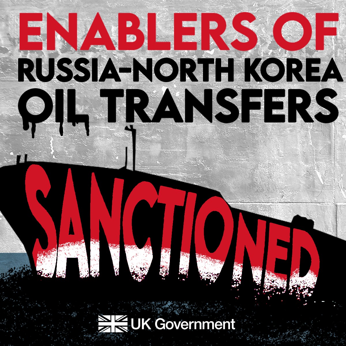 🚨 SANCTIONED: companies enabling illicit 'arms-for-oil' transfers between Russia and North Korea. The UK is working with partners to protect the global non-proliferation regime and international peace and security.