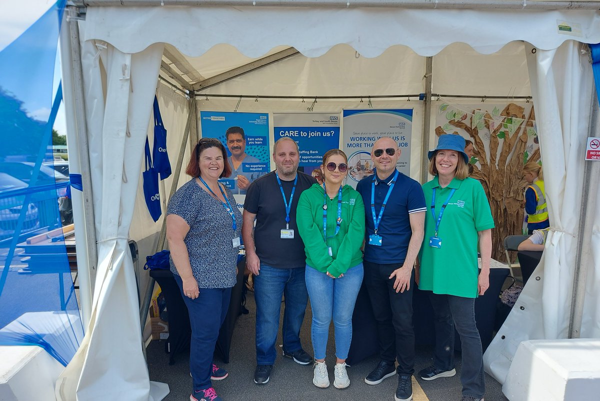 Great to see @ICSOneDevon colleagues from health and social care @DevonCountyShow. Enjoying the sun and lots of great conversations about working @DPT_NHS in mental health, learning disability and neurodiversity. @DPT_Jobs @DevonCC
