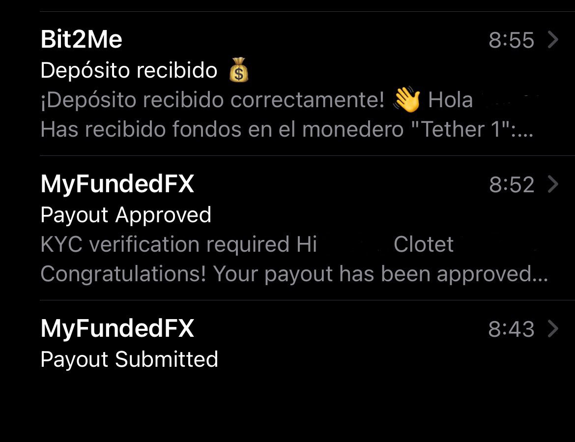 12 minutes is crazy 😭💰🐐 @MyFundedFX And already securing another payout 1 hour after submitting this one feels too good.