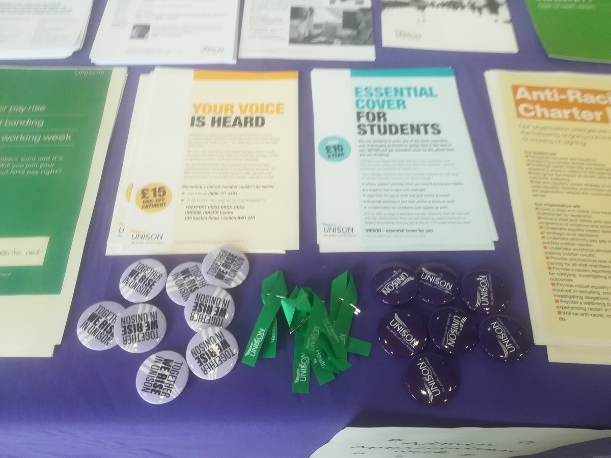Julia Miller (@jekm66) on Twitter photo Pop by to <a href="/UnisonbartsL/">UNISONBarts&TheLondonBranch 💜💚💜💚</a> stall in the @RoyalLondonHosp to help celebrate #AdminAppreciationWeek! We're in the Stepney Way atrium til 2pm.
#unisononeteam #togetherwerise Pop by to <a href="/UnisonbartsL/">UNISONBarts&TheLondonBranch 💜💚💜💚</a> stall in the @RoyalLondonHosp to help celebrate #AdminAppreciationWeek! We're in the Stepney Way atrium til 2pm.
#unisononeteam #togetherwerise