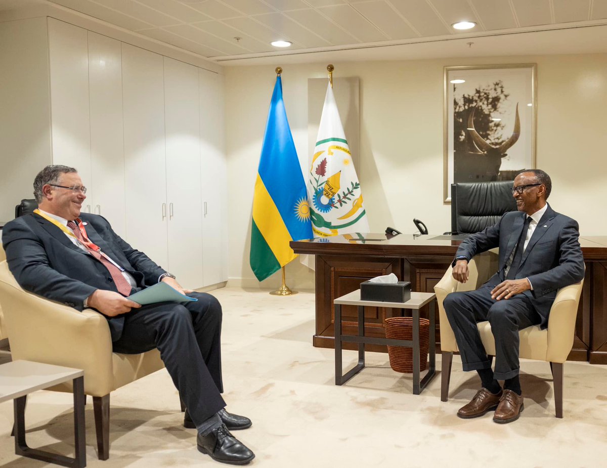 President Paul Kagame also met with Patrick Pouyanné, the CEO of TotalEnergies, who is in Rwanda for #ACF2024. TotalEnergies and Rwanda collaborate in a variety of sectors including energy, e-mobility and education.