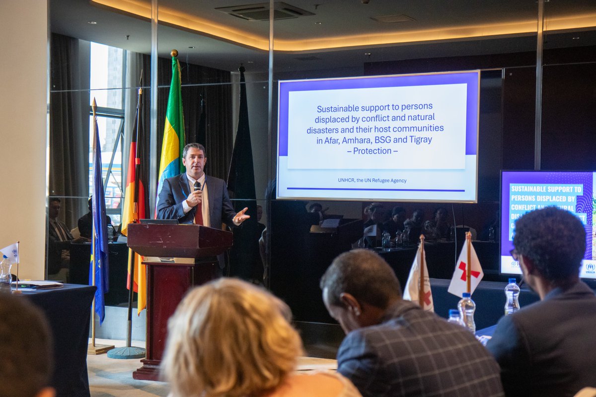 Today, we launched a joint project funded by @EUinEthiopia @GermanyDiplo @IOMEthiopia & @refugees that aims to provide long-term solutions to IDPs & host communities living in #Afar, #BenishangulGumuz, #Amhara & #Tigray regions through access to jobs, WASH & protection services.