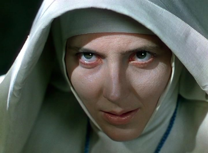 Otra de mis películas de monjas favoritas: «Narciso negro», de Michael Powell y Emeric Pressburger. En la imagen, la hermana Ruth, interpretada por Kathleen Byron.
