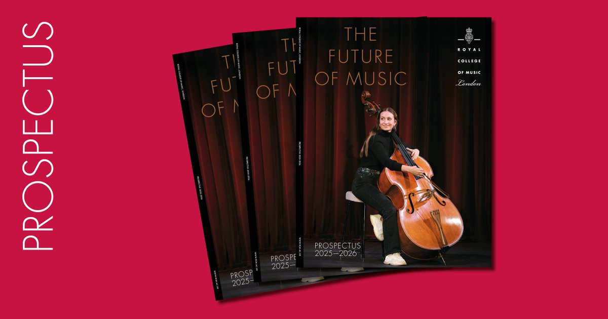The new 2025/2026 Prospectus is here! Curious about what it’s like to study at the Royal College of Music? The prospectus is your indispensable guide to life at the College. To learn more, download your copy of the prospectus today: bit.ly/rcm-prospectus…