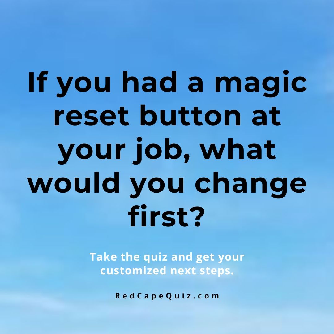 Know someone who is asking themselves the same question? Please share this post.❤️ #careerdecisions #careerchange #careerreset
redcapequiz.com