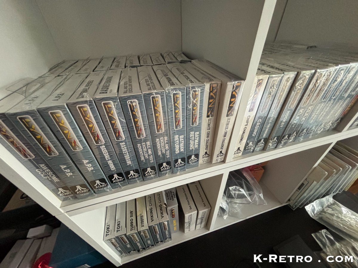 kretro_gaming's tweet photo. We’ve got plenty of original #NIB #AtariLynx games in stock for you! Complete your collection now 🕹️
👉 https://t.co/TPEWkNj7MC
#Retrogaming #RetroGames #RetroConsoles #NewOldStock #OriginalGames #VideoGames #CartridgeGames #Vintage #BoxedGames #BNIB https://t.co/oFRe0HEJy3