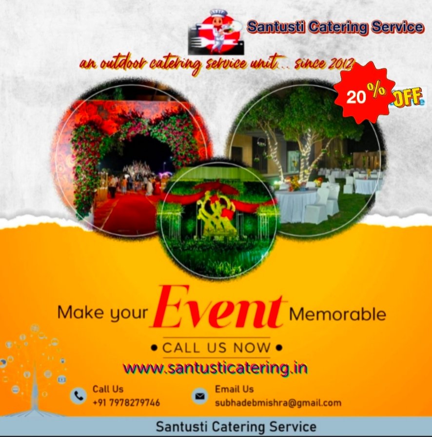 SubhadevMishra's tweet image. Odisha People 
Plz. Do Call -7978279746

visit us - santusticatering.in